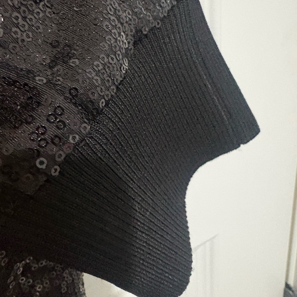 NWOT All Saints Soraya High Waist Relaxed Fit Black Sequin Joggers Size XL - Picture 5 of 7